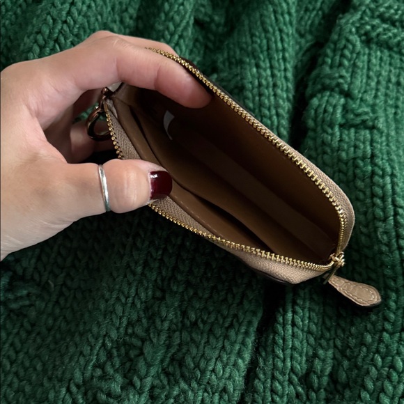 Coach Beige Leather Key Holder - Picture 3 of 3